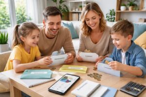 Gérer le budget familial avec application Bankin et méthode enveloppes pour économiser ensemble