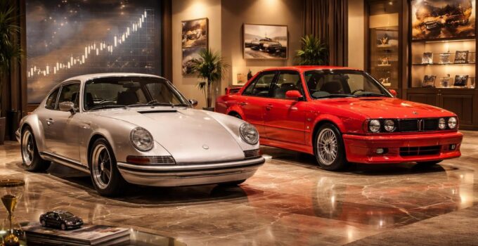 Investir dans l&rsquo;automobile : rentabilité des voitures de collection Porsche 911 et BMW M3 E30