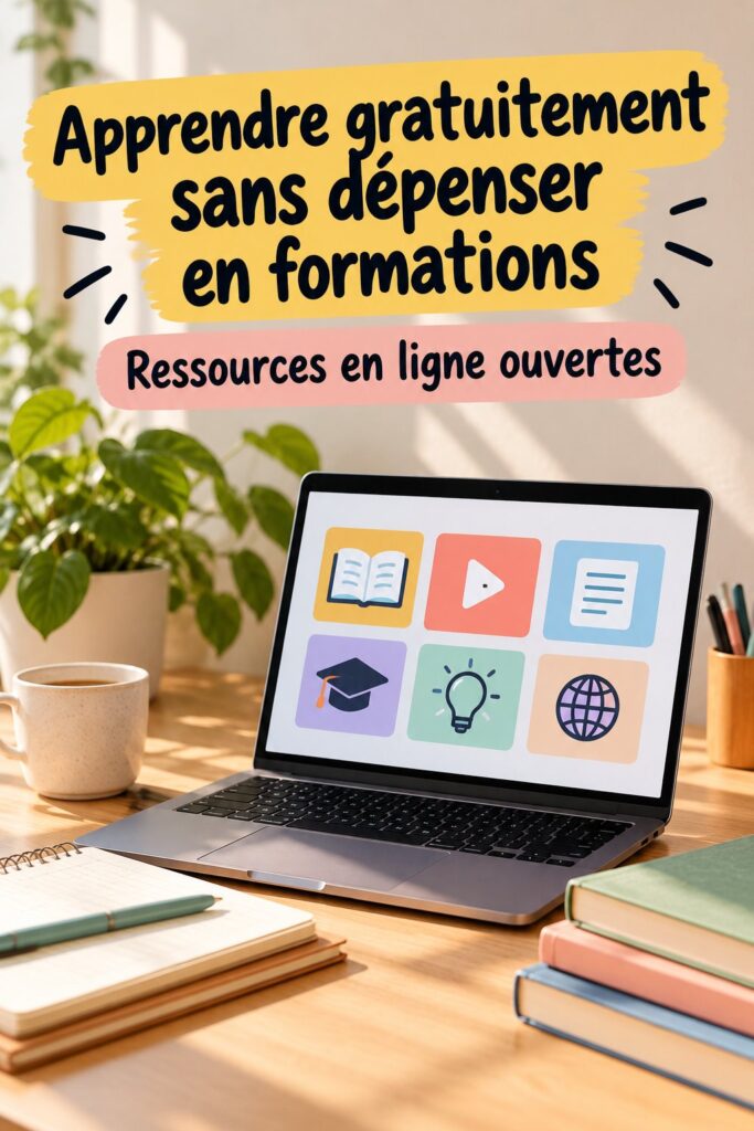 Apprendre gratuitement sans dépenser en formations