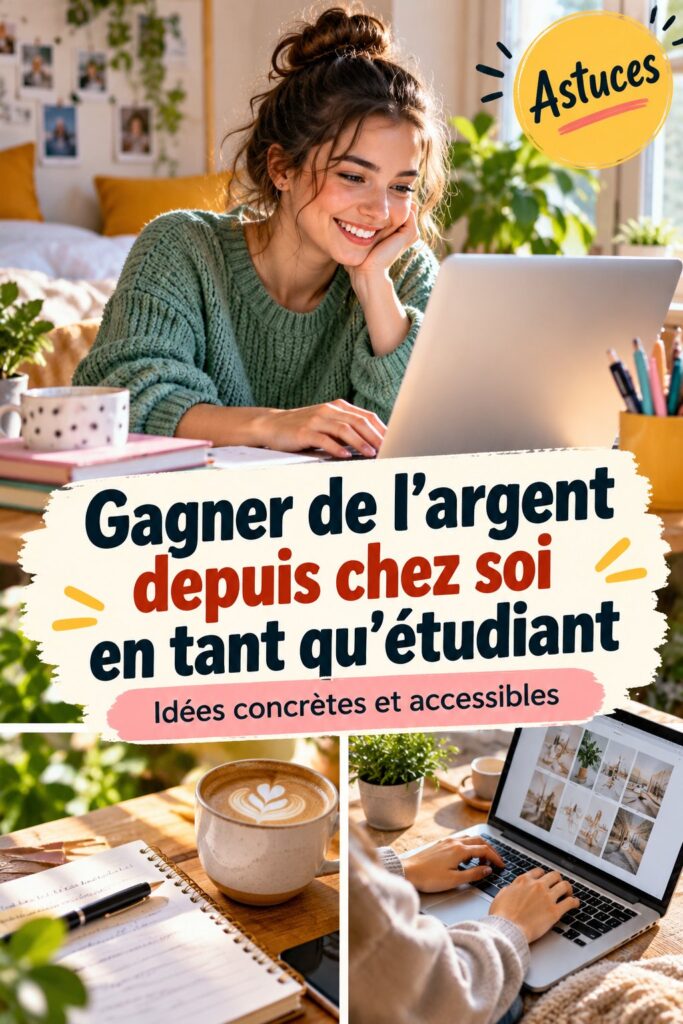Gagner de l&rsquo;argent depuis chez soi en tant qu&rsquo;étudiant