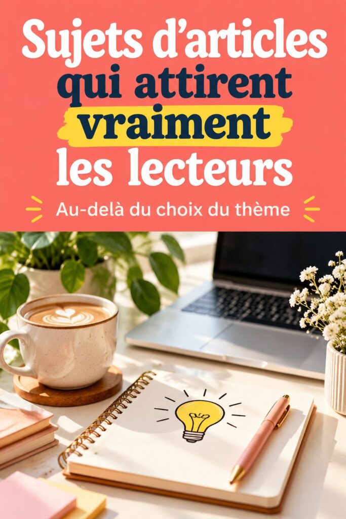 Un blogger désireux de choisir le bon sujet d'article pour attirer les lecteurs.
